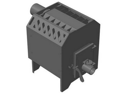 Металлическая печь для дачи Flames КП L (2-8 кВт)